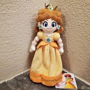 Charming Princess Plush Toy with Yellow and Orange Dress